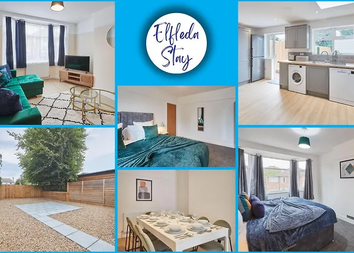 Elfleda Stay - Modern 5 Bedroom House With Parking
